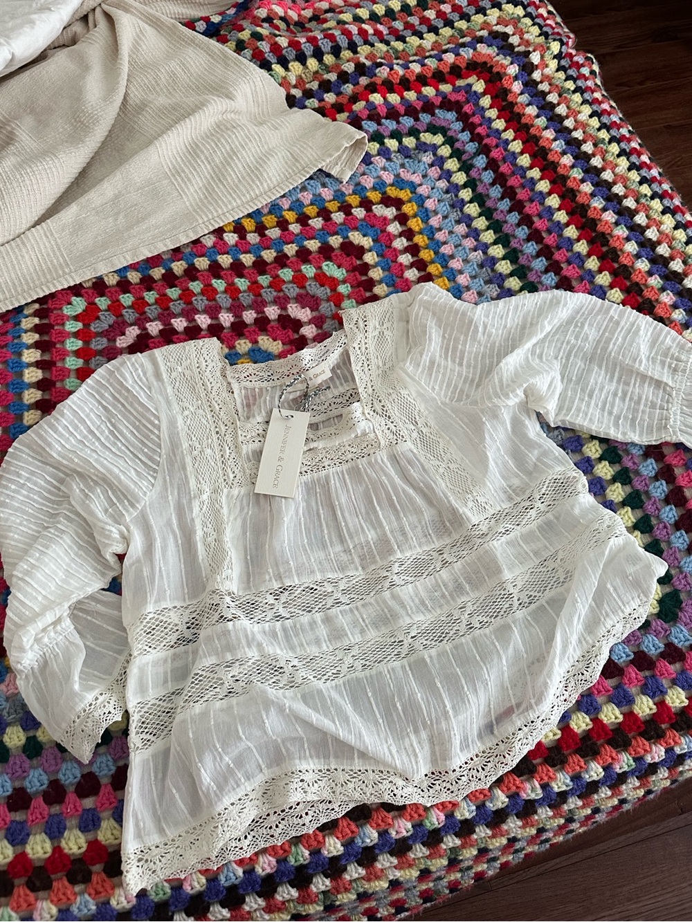 Jennifer and grace peasant blouse
